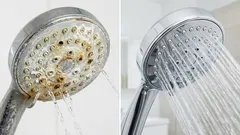 Ako odstrániť vodný kameň zo sprchovej hlavice? Tieto domáce prostriedky z dvoch produktov obnovia tlak vody